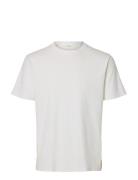 Slmspencer Rib Ss O-Neck Tee Noos White Selected