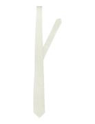 Slmotto Plain Wool Tie Noos Cream Selected