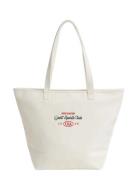 Cotton Canvas Tote Bag Cream GANT