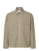 Slmrlxmatt Zip Overshirt Beige Selected