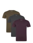 Slmcormac Ss O-Neck Tee 3-Pack Noos Grey Selected