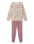 Nkfnightset Nostalgia Flower Noos Pink Name It