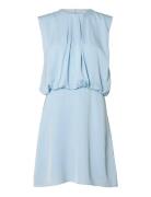 Slflaurina Regular Sl Short Dress B Blue Selected