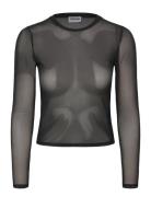 Nmjudith L/S Mesh Top Bg Noos Black NOISY MAY