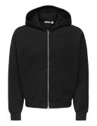 Onsgoyle Boxy Ls Scuba Zip Hoodie Sweat Black ONLY & SONS