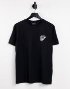 Emporio Armani t-shirt with logo chest print in black
