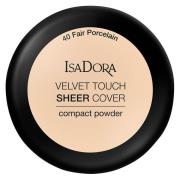 IsaDora Velvet Touch Sheer Cover Compact Powder 10 g – 40 Fair Po