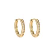 Snö Of Sweden Elaine Small Ring Earring - Gold/Clear 14 mm