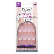 Depend French Look Rosa Short Square 24pcs