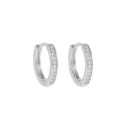 Snö Of Sweden Elaine Small Ring Earring Silver/Clear 14mm