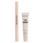 Makeup Revolution Lip Shape Lift Kit Pink Nude 3 kpl