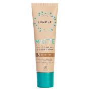 Lumene Matte Oil-Control Foundation 30 ml - 5 Deep Tan