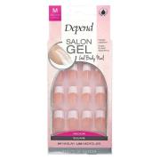 Depend Salon Gel Pink Medium Square 28pcs