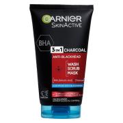 Garnier PureActive BHA Charcoal 3-In-1 Anti-Blackhead Wash Scrub