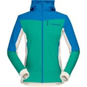 Norrøna Women's Falketind Warmwool2 Stretch Zip Hood Campanula/Arcadad...