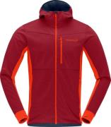 Norrøna Men's Falketind Warm2 Octa Hood Arednalin/Rhubarb