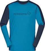 Norrøna Men's Falketind Equaliser Merino Round Neck Hawaiian surf/Indi...