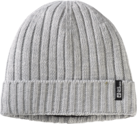 Jack Wolfskin Rib Knit Beanie Grey Heather