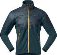 Bergans Men's Senja Midlayer Jacket  Orion Blue/Light Golden Yellow