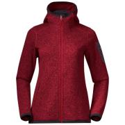 Bergans Women's Kamphaug Knitted Hoodie Red