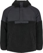 Knowledge Cotton Apparel Men's Teddy Oversized Anorak Black Jet