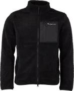 Knowledge Cotton Apparel Men's Teddy Fleece Zip Sweat  Black Jet