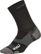 2XU Vectr Light Cushion Crew Sock Black/Titanium