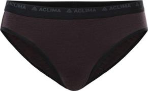 Aclima Women's LightWool Briefs Chocolate Plum