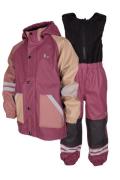 Lindberg Kids' Fagerhult Rain Set Fleece Pink/Rose