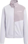 Adidas Women's Terrex Multi Full-Zip Fleece Jacket Silver Dawn/Prelove...