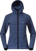 Bergans Women's Vaagaa Merino Terry Midlayer Hoodie Granite Blue