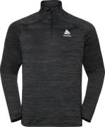 Odlo Men's Midlayer 1/2 Zip Run Easy Warm Black Melange