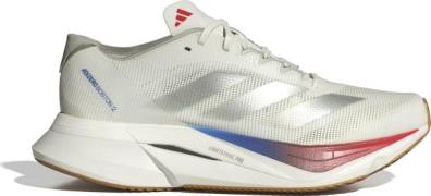 Adidas Women's Adizero Boston 12 Core White/Metallic Silver/Red