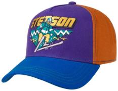 Stetson Ski Trucker Colour Block Cap Blue/Orange/Purple