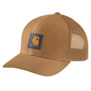 Carhartt Twill Mesh-Back Logo Patch Cap Carhartt Brown/honeycomb