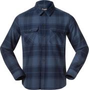 Bergans Men's Nordmarka Flannel Shirt Granite Blue/navy Blue Check