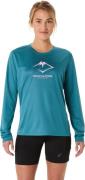 Asics Women's Fujitrail Logo LS Top Atlantis Blue