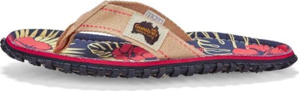 Gumbies Unisex Islander Denim Hibiscus