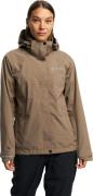 Tenson Women's Biscaya Storm Rain Jacket Brown