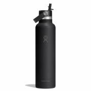 Hydro Flask 621ml Standard Flex Straw Cap Black
