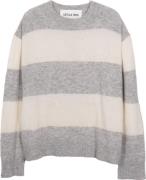 Sätila Men's Boxy Stripe Sweater Grey Melange