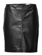 19 The Leather Skirt Lyhyt Hame Black My Essential Wardrobe