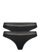 Core Thong 2P Stringit Alusvaatteet Black Björn Borg