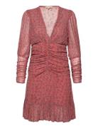 Georgette V-Neck Dress Lyhyt Mekko Multi/patterned By Ti Mo