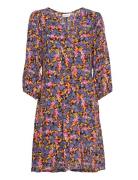 Daisykb Short Dress Lyhyt Mekko Multi/patterned Karen By Simonsen
