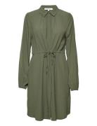 Sranna Dress Lyhyt Mekko Khaki Green Soft Rebels