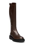 Long Boots Korkeavartiset Saapikkaat Brown Billi Bi