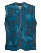 Quilted Vest Avesta Abstract Ink Liivi Blue DEDICATED