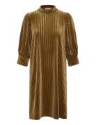 Kacaca Dress Lyhyt Mekko Gold Kaffe