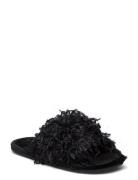 Indoor Slippers Feather Aamutossut Tohvelit Black Lindex